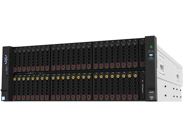 北京新华三/H3C UniServer R6900 G5 机架式服务器报价（4颗*英特尔至强 金牌5318Y 3.2GHz 九十六核心|256GB 内存|24块*1.2TB SAS硬盘|P460阵列卡|三年保修）