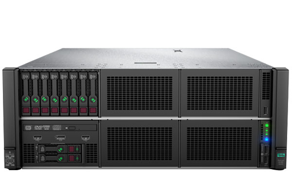 北京新华三H3C/HPE ProLiant DL580 Gen10 服务器定制报价(4颗*英特尔至强 铂金8260 2.4GHz 九十六核心|512GB 内存|2块*960GB 固态硬盘+10块*2.4TB SAS硬盘|P816i-a阵列卡|X710双端口万兆网卡|2张*RTX8000 图形计算卡|24SFF 小盘位|五年保修)