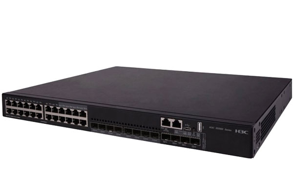 北京新华三（H3C) S5560X-30C-EI L3以太网交换机主机 (24GE(8SFP Combo)+4SFP Plus+1Slot),无电源+华三（H3C）SFP-GE-LX-SM1310-D 千兆单模双纤光模块(1310nm,10km,LC) 华三光模块单支装