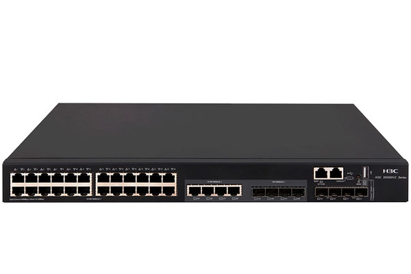 北京新华三（H3C）S5500V2-34S-EI 28口千兆电+2*40G+2万兆+2千兆光纤口上行三层网管企业级网络核心交换机+华三（H3C）光模块千兆多模单模SFP-GE-SX-MM850-DSFP-GE-LX-SM SFP-XG-SX-MM850-D万兆多模