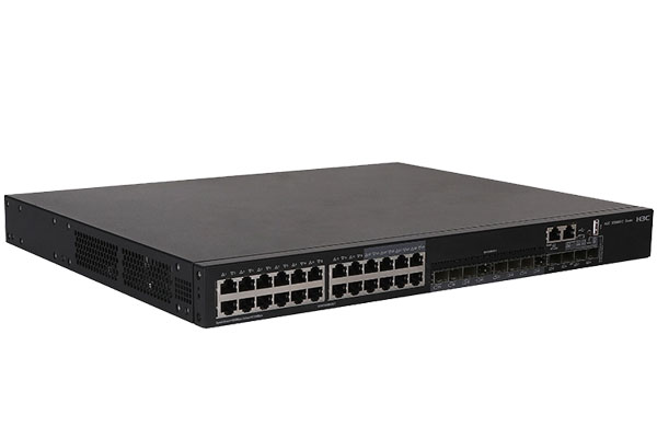 北京新华三H3C企业网络 S5500V2-28C-EI 24口千兆电8光口上行万兆核心网管交换机（自带单电源双风扇）+华三光模块千兆万兆单模多模10G双纤LC接口SFP-GE-LX-SM1310- SFP-XG-SX-MM850-D 万兆多模光模块