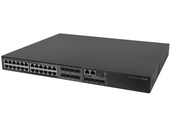 北京新华三（H3C）S5130S-28S-HI企业级交换机28端口（24个千兆电+4个万兆光）（内置侧风扇 电源需单独配置）+华三（H3C） QSFP-40G-LR4L-WDM1300光纤模块QSFP+ 40G 光模块(1310nm,2km,LR4L,LC)