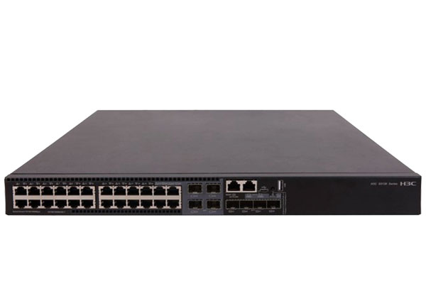 北京新华三（H3C）S5130S-28S-PWR-HI企业级交换机28端口（24千兆电+4万兆光）（内置侧风扇 电源需单独配置）+H3C华三 SFP-GE-LH40-SM1310-D 40KM千兆单模模块 原装