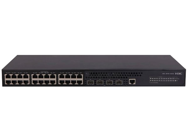 北京新华三（H3C）S5130S-28P-EI企业级接入型千兆交换机28端口（24个电口+4个光口） 高性能智能型可网管园区盒式+新华三（H3C） 光模块-SFP-GE-多模模块-(850nm,0.55km,LC) SFP-GE-SX-MM850-D