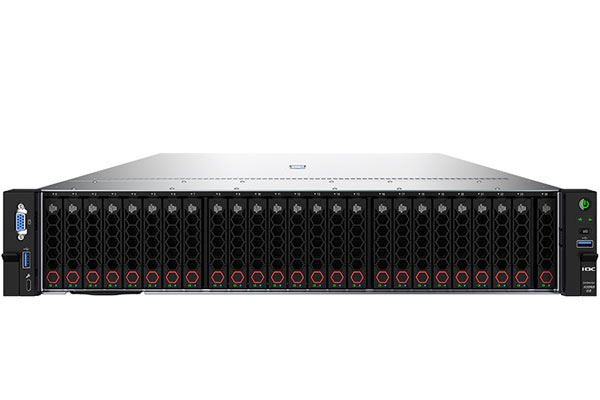 新华三H3C UniServer R3950 G6 第四代AMD机架式服务器DeepSeek部署AI大模型推理 支持GPU内存固态容量升级(AMD EPYC 9454 2.75GHz 四十八核心|128GB 内存|2块*1.92B 固态硬盘+4块*1.8TB SAS 硬盘|RAID-LSI-9560-LP-16i-8GB 阵列卡|双电源|三年保修)