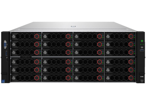 H3C新华三 R5300 G6 双路4U机架式服务器主机8卡GPU 深度学习人工智能AI DeepSeek（2颗*英特尔至强 金牌5415+ 2.9GHz 十六核心|64GB 内存|480GB 固态硬盘+8TB 企业级硬盘|RAID-LSI-9560 LP-8i-4GB 阵列卡|四电源|三年保修）