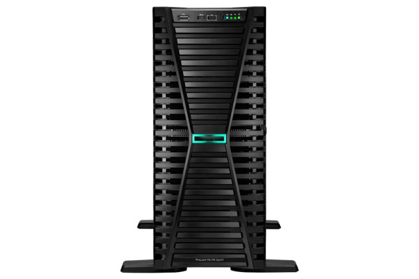 惠普HPE ML110 Gen11单路塔式服务器 支持至强第四代第五代可扩展处理器(英特尔至强 银牌4510 2.4GHz 十二核心|64GB 内存|4块*12TB SAS 硬盘|E208i-a 阵列卡|单电源|三年保修)